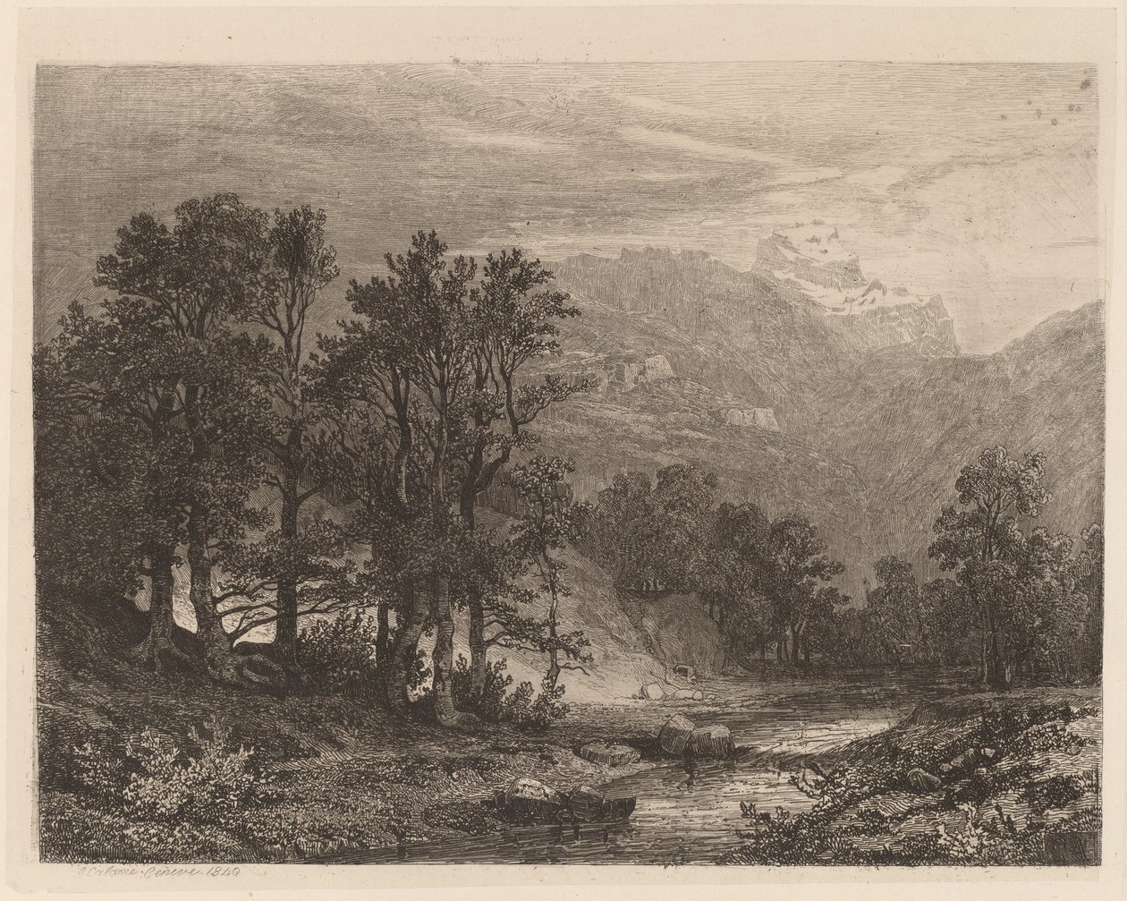 Vuoristovirta tekijältä Alexandre Calame