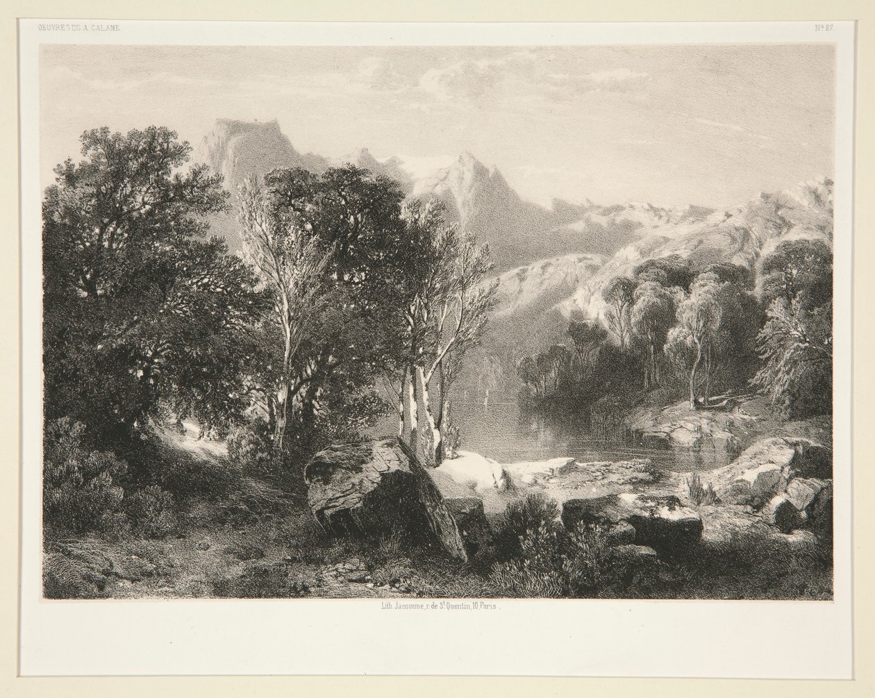 Luzernjärven matkamuisto tekijältä Alexandre Calame