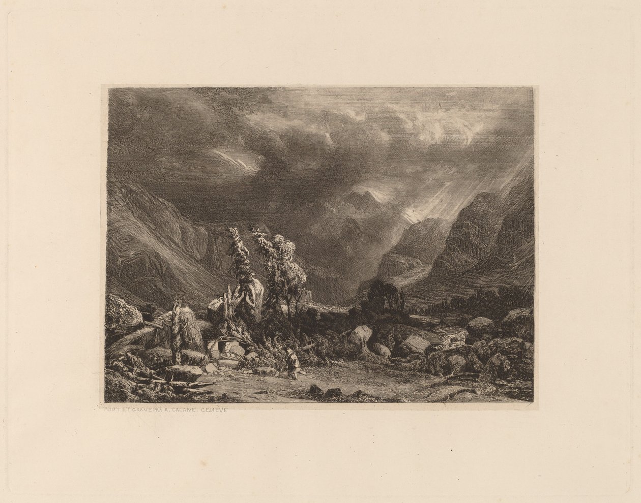 Myrsky vuorilla tekijältä Alexandre Calame