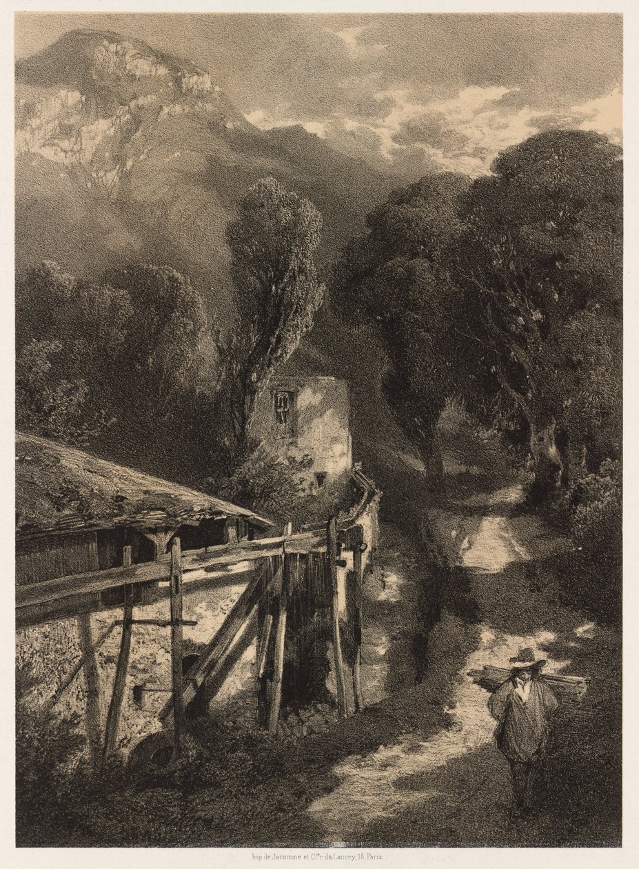 Simplon Road, Meillerie, Ranska tekijältä Alexandre Calame