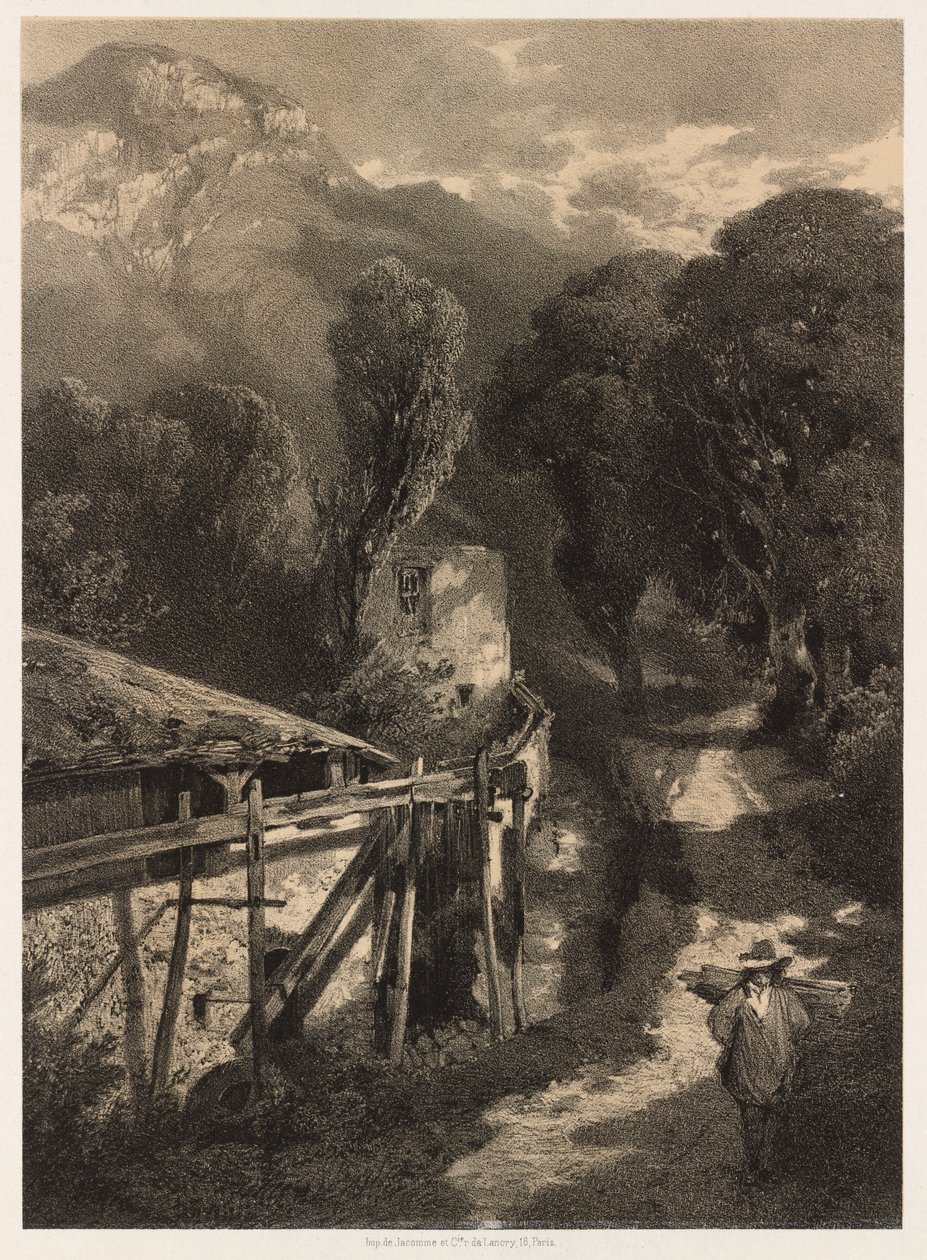 Simplon Road, Meillerie, Ranska. tekijältä Alexandre Calame