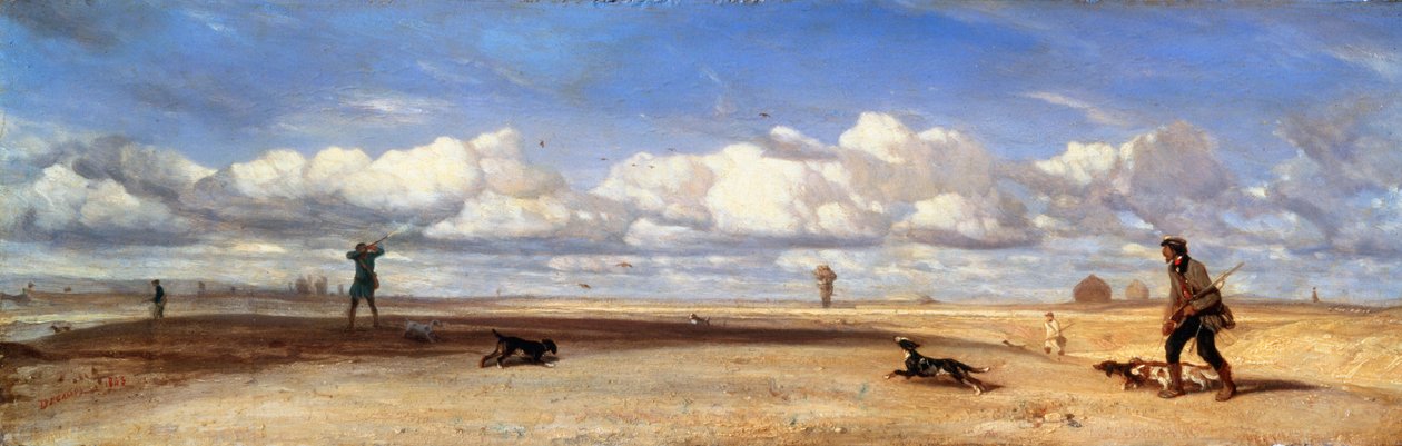 Ankkametsästäjät, 1843. tekijältä Alexandre Gabriel Decamps