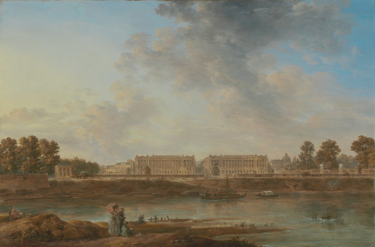 Näkymä Place Louis XV:lle tekijältä Alexandre Jean Noel