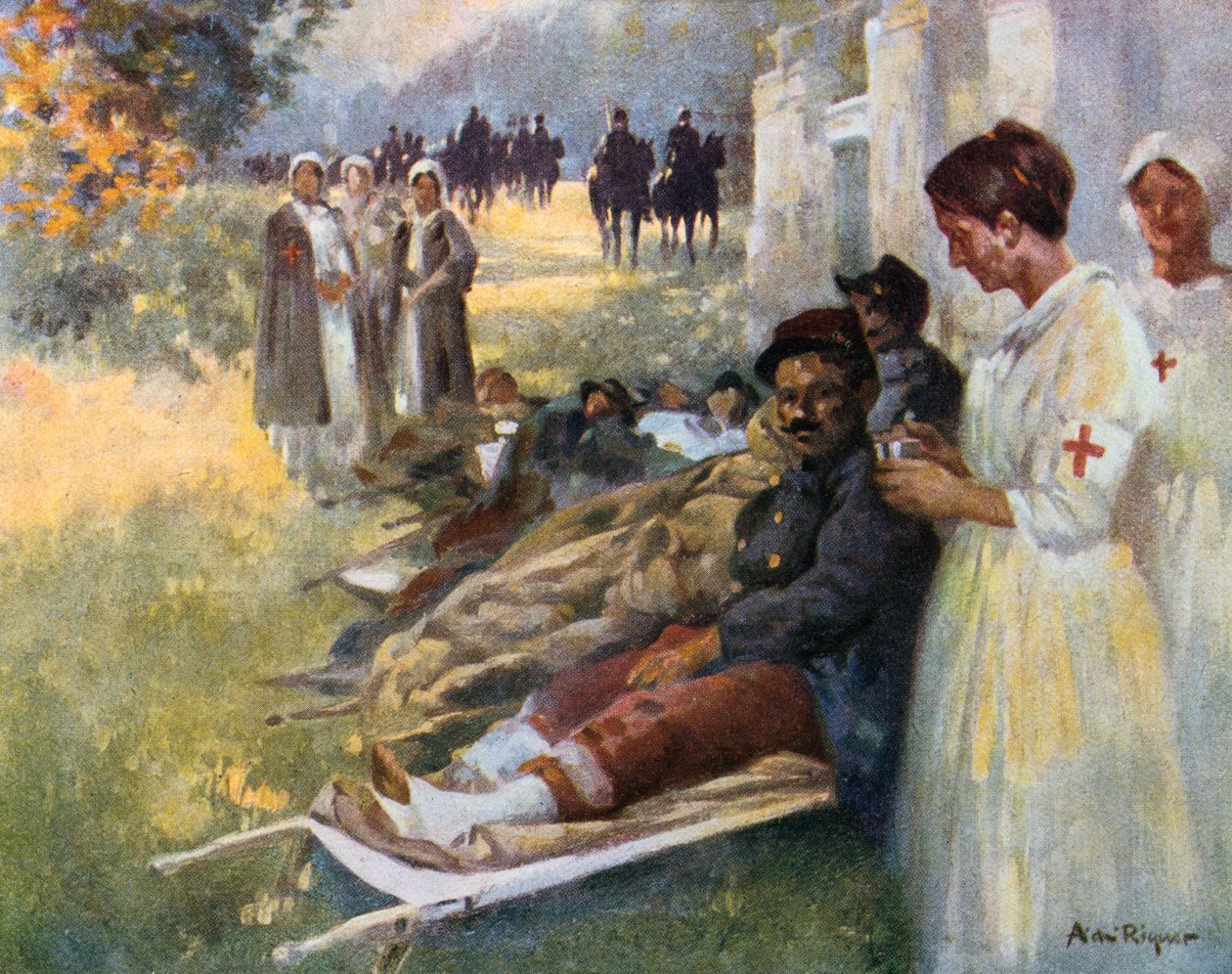 Ensiapu, 1914 tekijältä Alexandre de Riquer