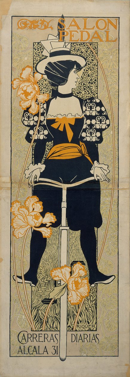 Salon Pedal -mainosjuliste, 1897 tekijältä Alexandre de Riquer