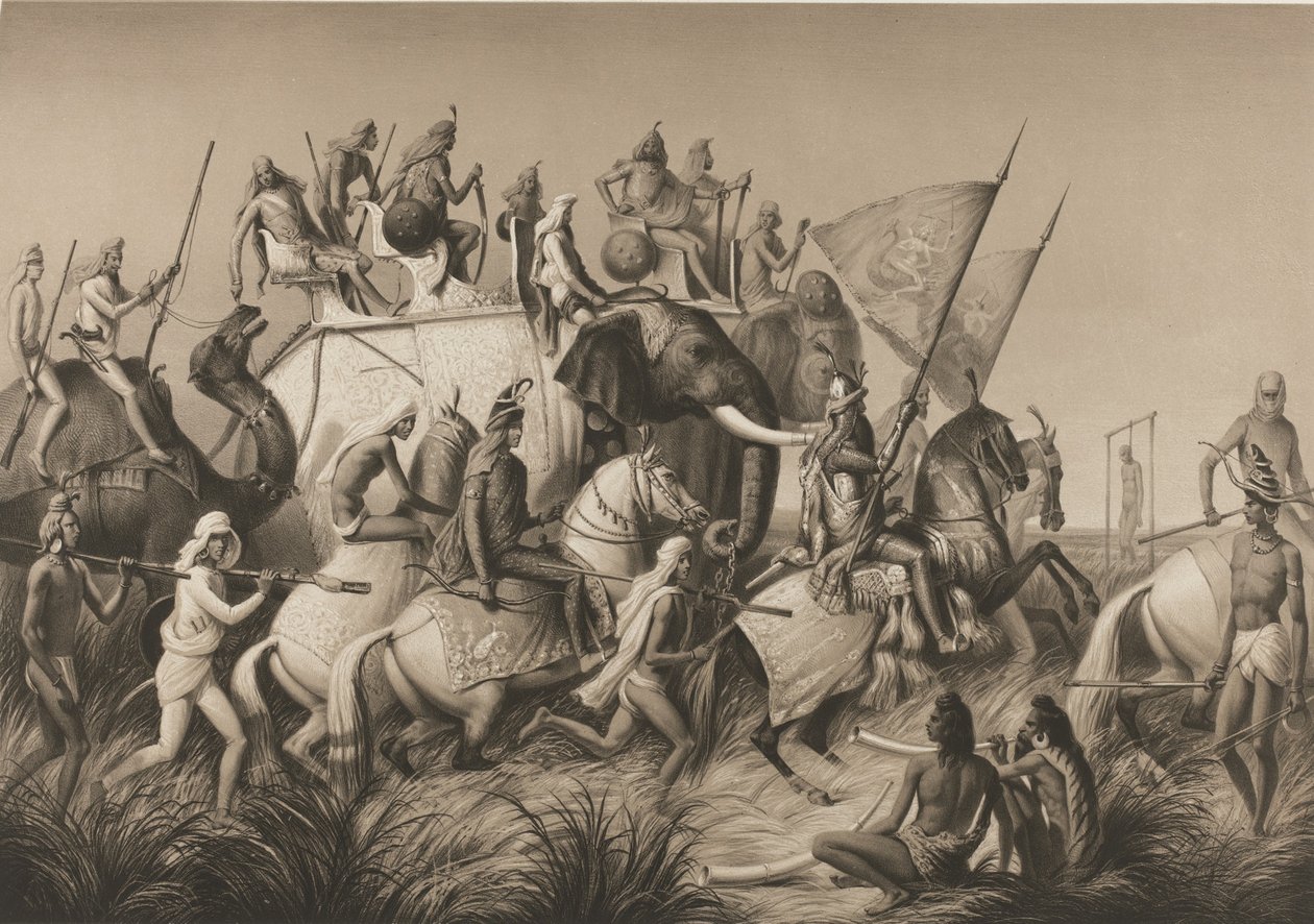 Matka Intian halki, 1845-1848 tekijältä Alexei Dmitriyevich Saltykov