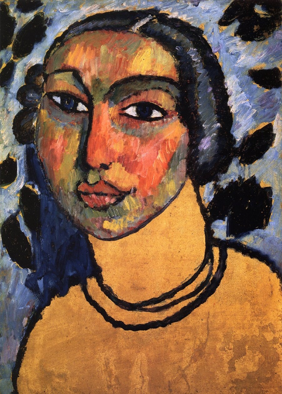 Juutalainen nainen, n. 1912 tekijältä Alexej von Jawlensky