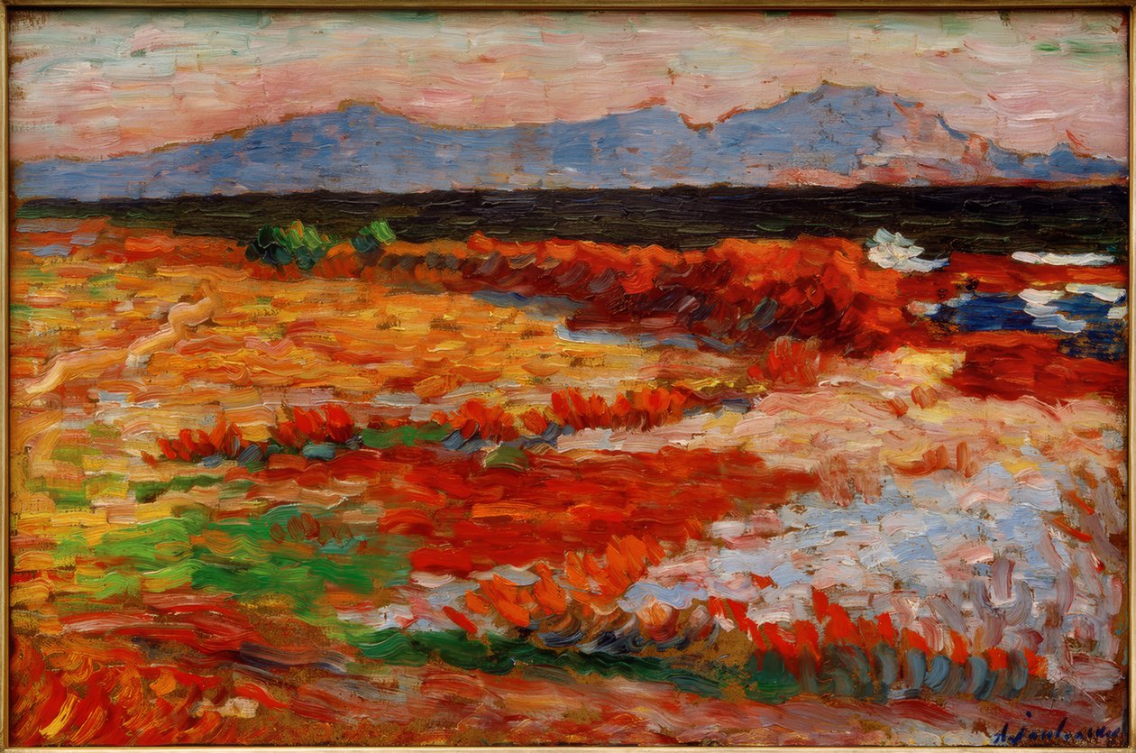A. v. Jawlensky, Mittelmeer bei Marseille tekijältä Alexej von Jawlensky