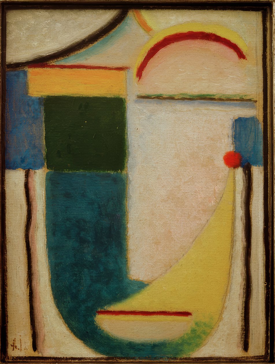 Abstrakter Kopf: Skizze zu "Frost" tekijältä Alexej von Jawlensky