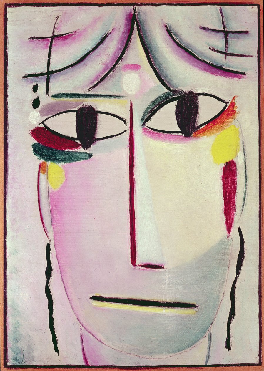 Lunastajan kasvot, 1920 tekijältä Alexej von Jawlensky