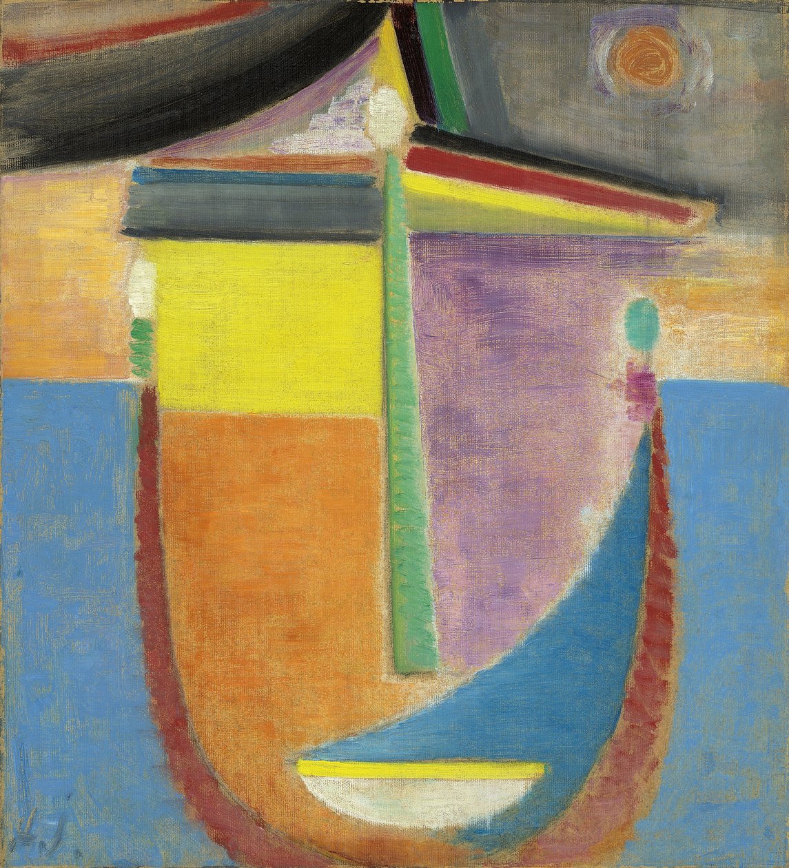 Abstrakti pää: sävellys, 1924 tekijältä Alexej von Jawlensky