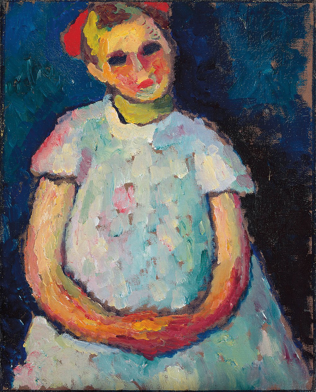 Lapsi kädet ristissä, c. 1909 tekijältä Alexej von Jawlensky