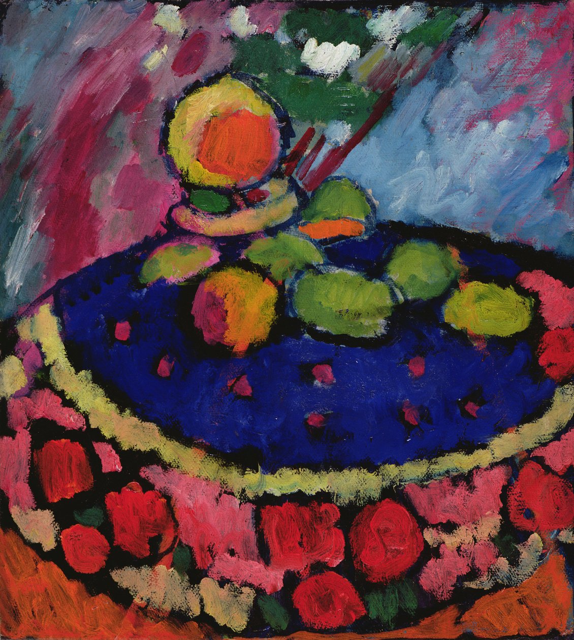 Pyöreän pöydän kanssa, 1910 tekijältä Alexej von Jawlensky