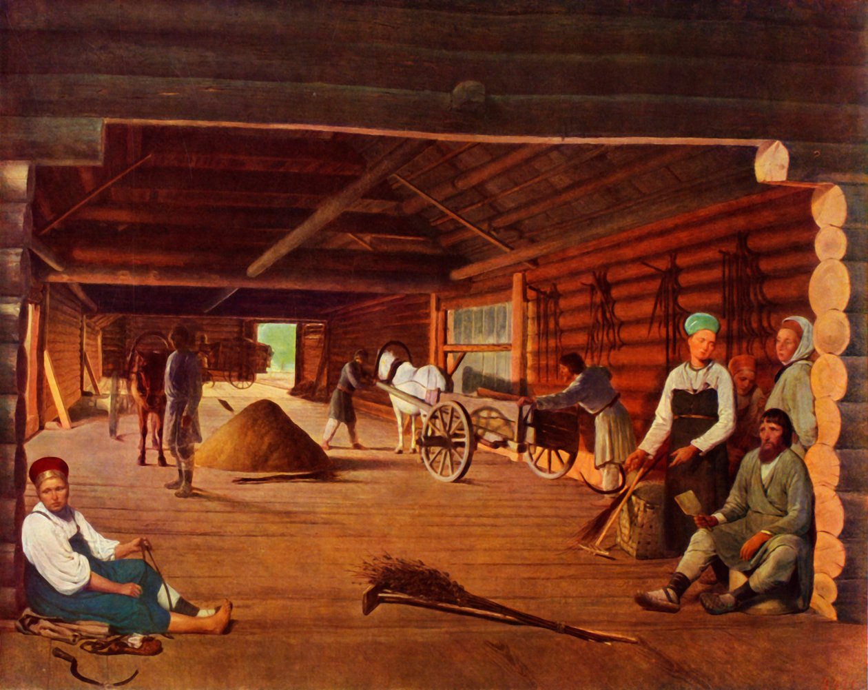 Viljaa heiluttaa, c1821, 1965. tekijältä Alexey Venetsianov