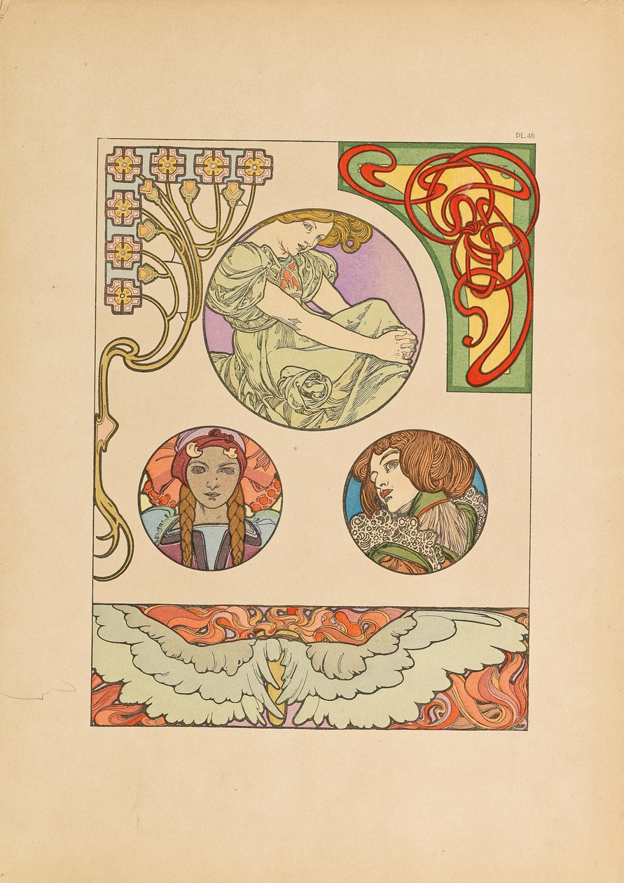Koristeasiakirjat, 1902. tekijältä Alfons Marie Mucha