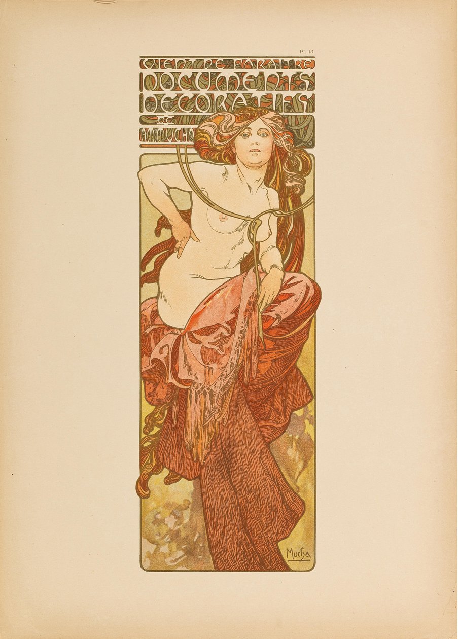Koristeasiakirjat, 1902. tekijältä Alfons Marie Mucha