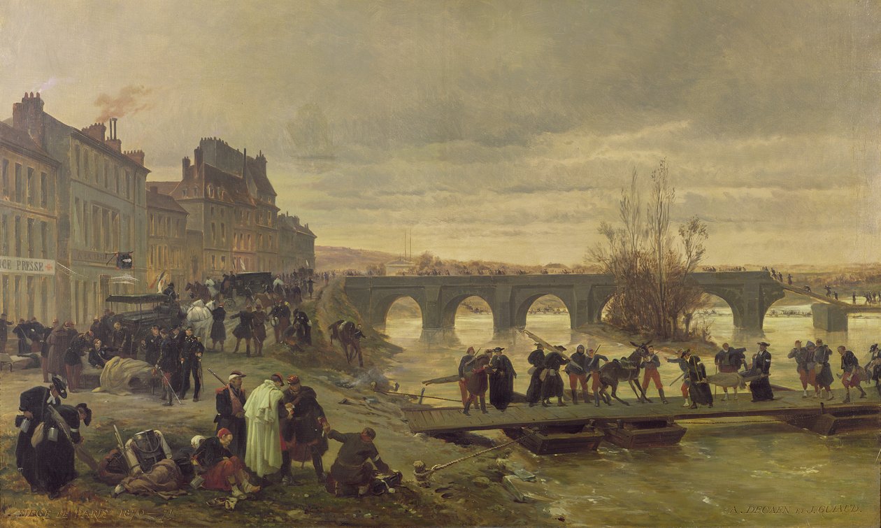 Ambulance de la Presse Joinvillessä Pariisin piirityksen aikana tekijältä Alfred Charles Ferdinand Decaen
