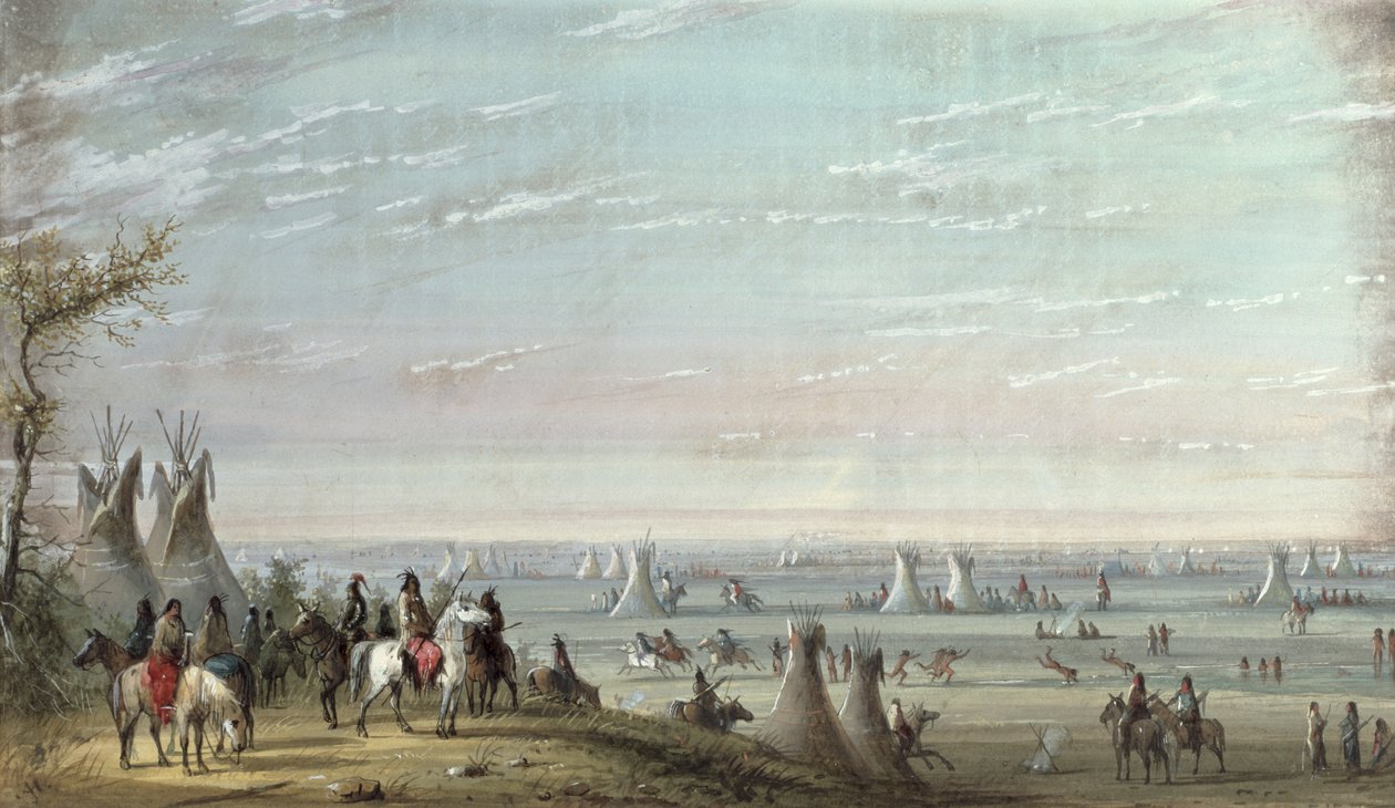 Rendezvous, 1837 tekijältä Alfred Jacob Miller