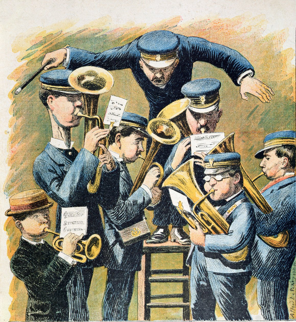 The Fanfare, 1898 tekijältä Alfred Le Petit