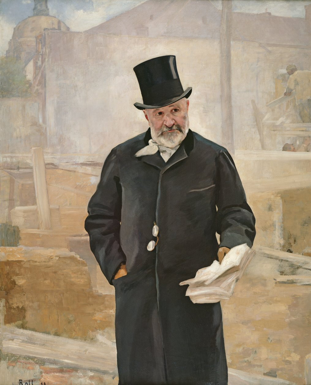 Muotokuva Jean Charles Adolphe Alphandista (1817-91) 1888 tekijältä Alfred Roll