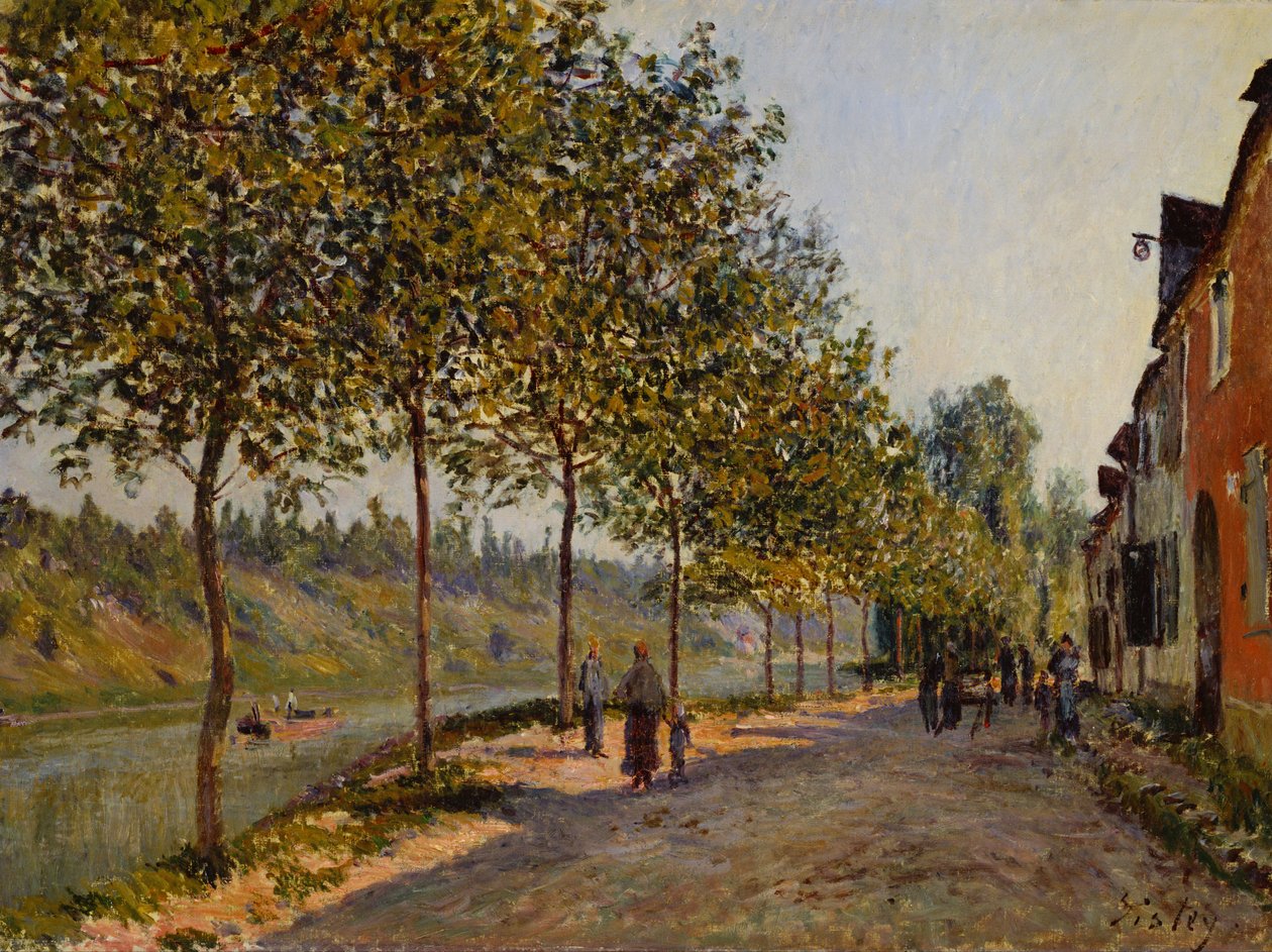 Kesäkuun aamu Saint-Mammèsissa tekijältä Alfred Sisley