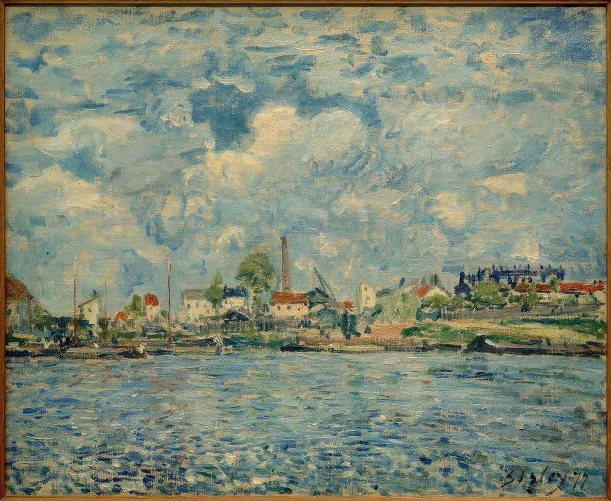La Seine au Point du Jour tekijältä Alfred Sisley