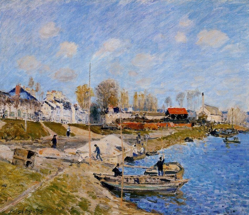 Le Quai à sable tekijältä Alfred Sisley