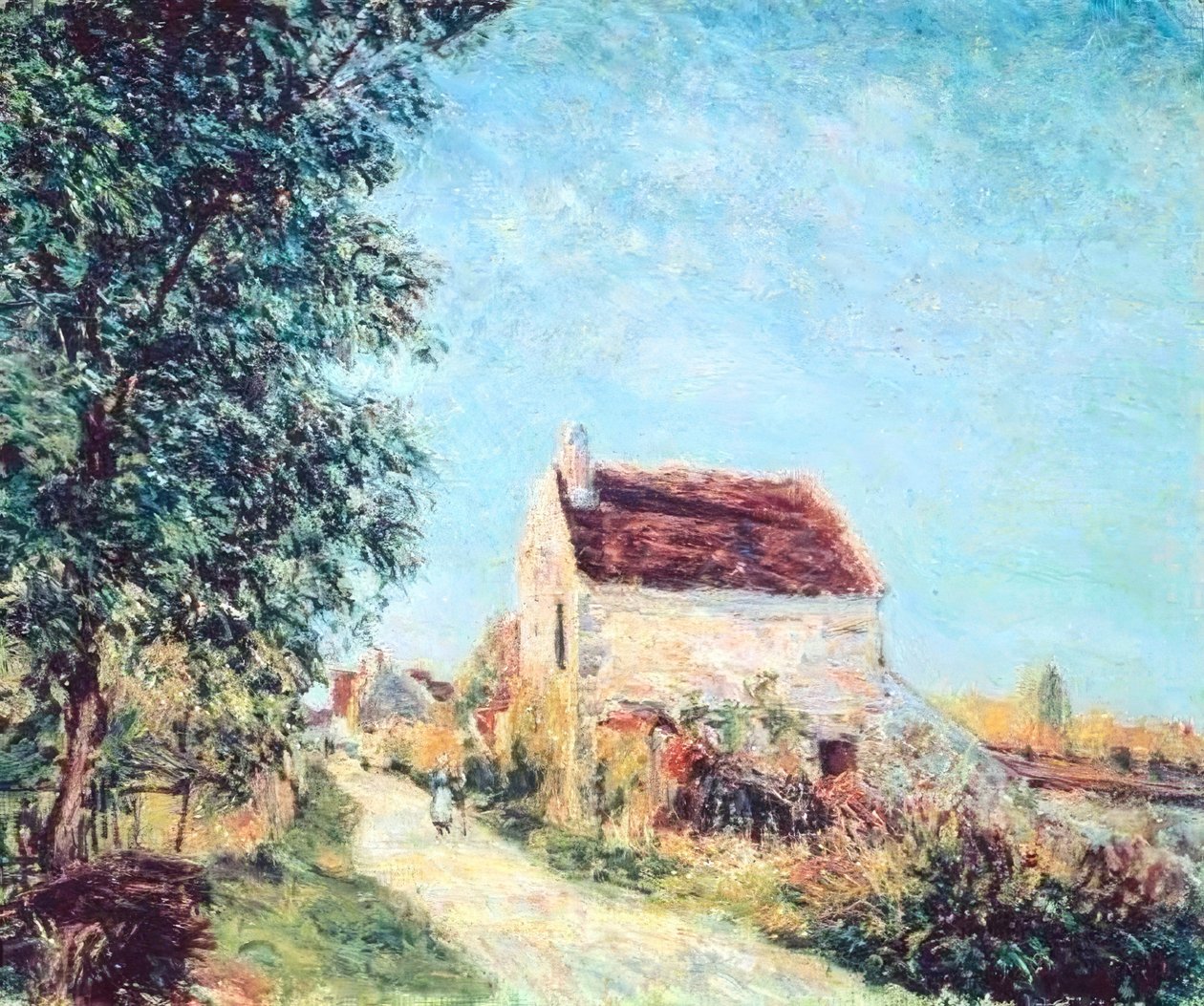Sablonsin kylä tekijältä Alfred Sisley