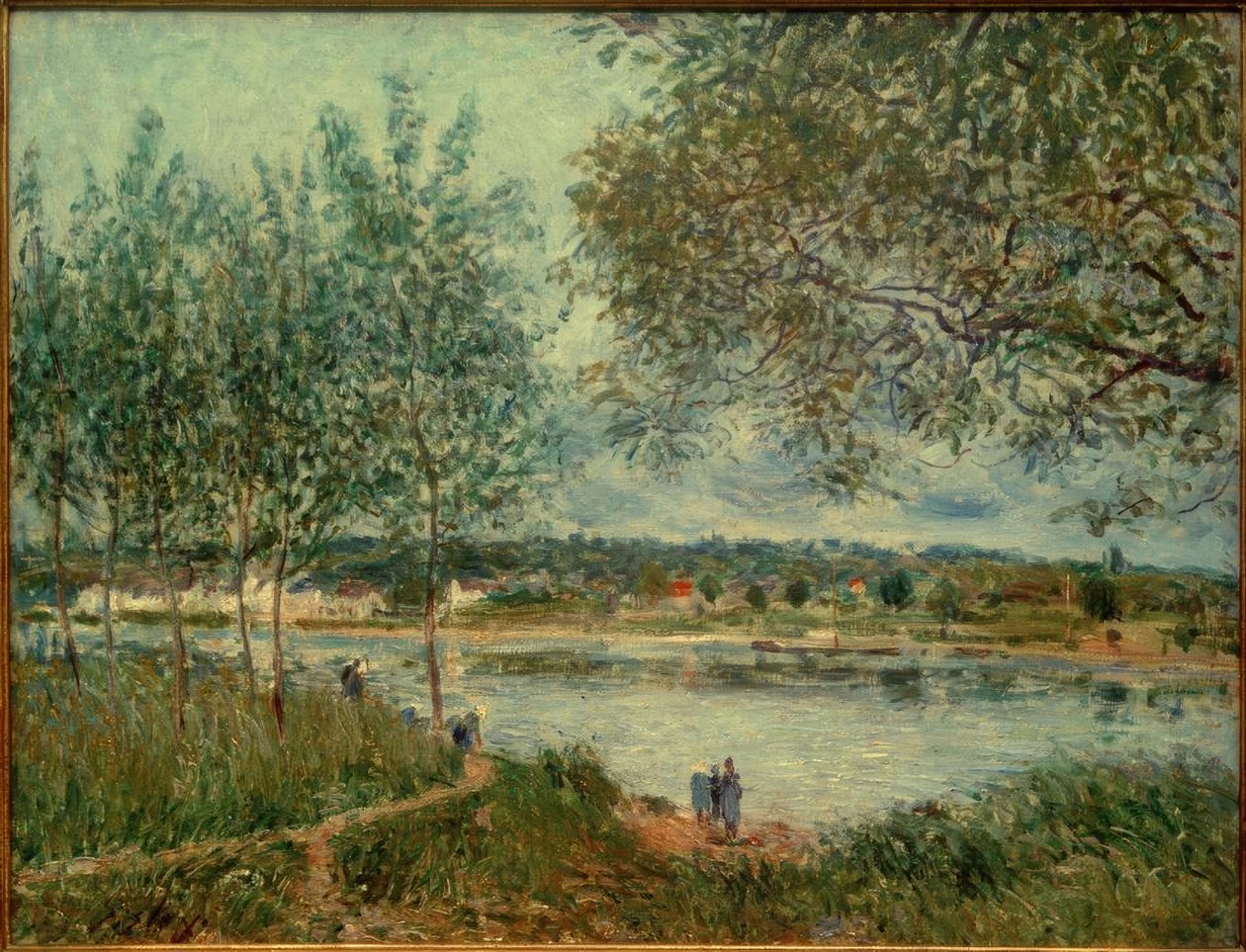 Le chemin vers le vieux bac de By tekijältä Alfred Sisley