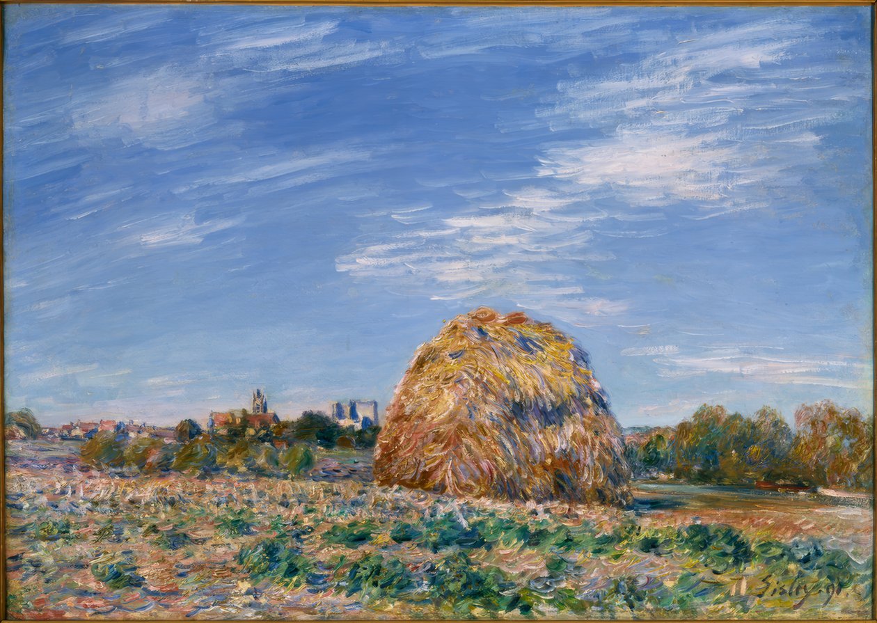 Meule au bord du Loing tekijältä Alfred Sisley