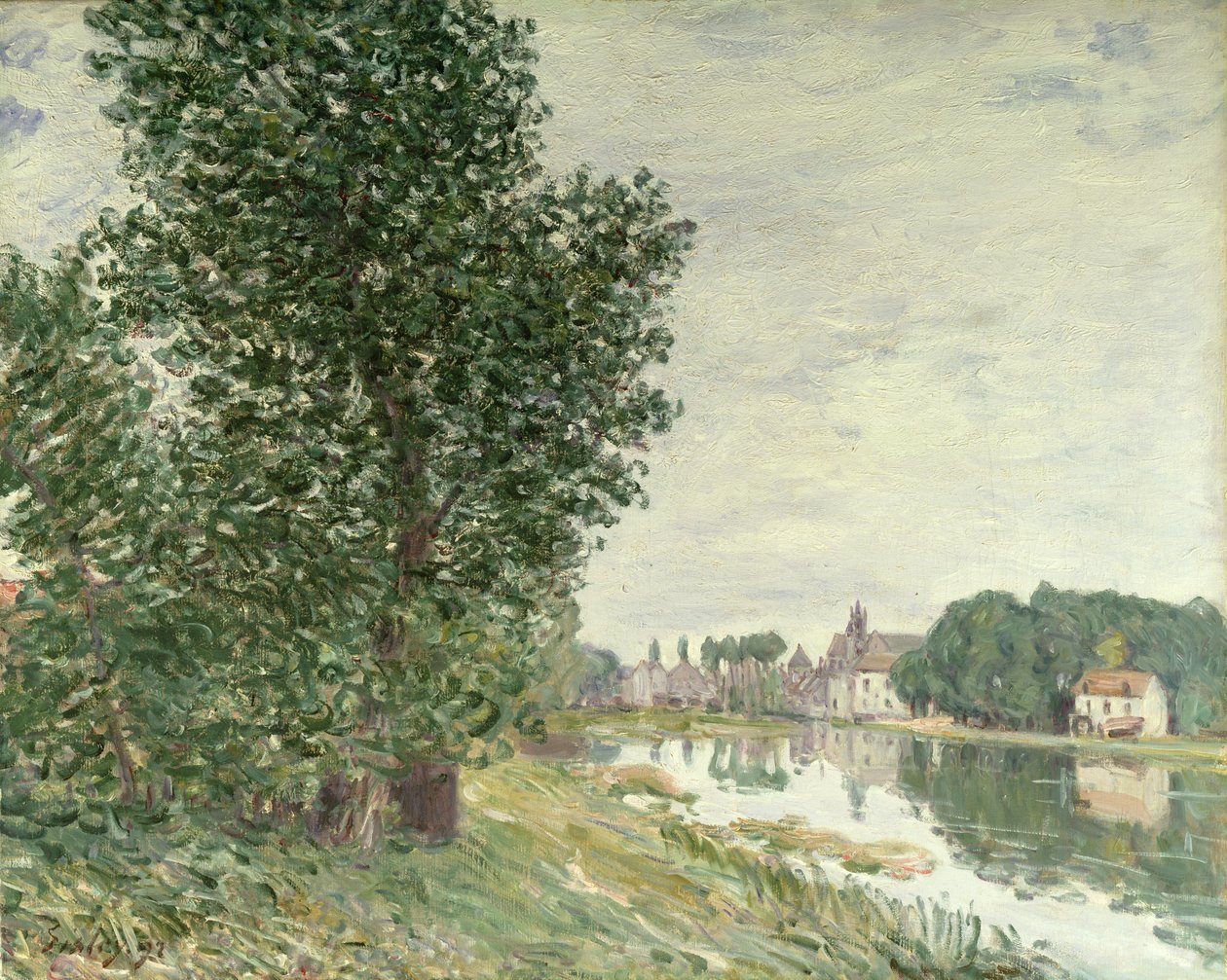 Moret-sur-Loing, 1892 tekijältä Alfred Sisley