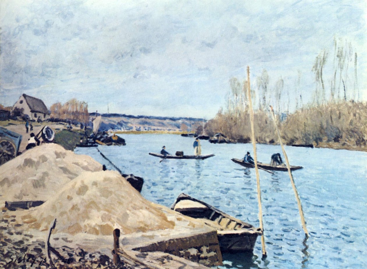 Seine bei Port Marly tekijältä Alfred Sisley