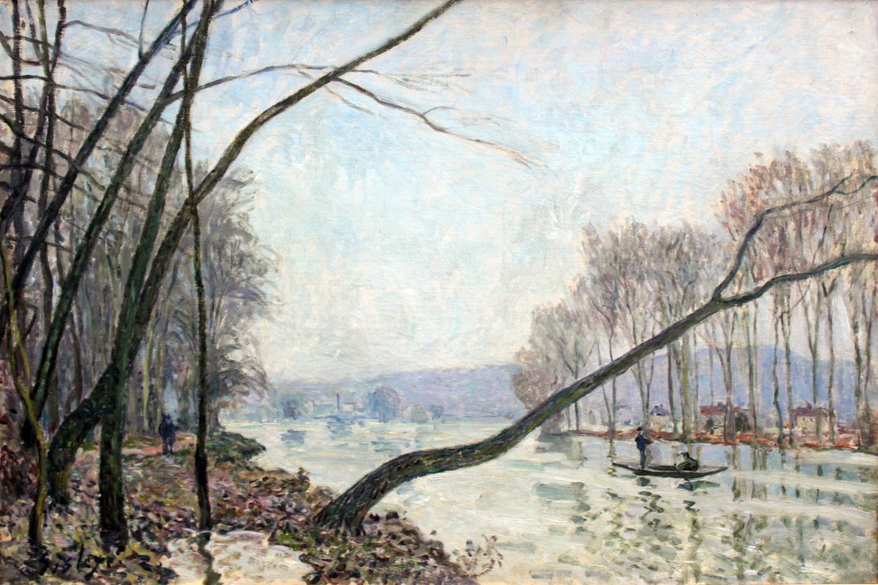 Seine-Ufer im Herbst tekijältä Alfred Sisley