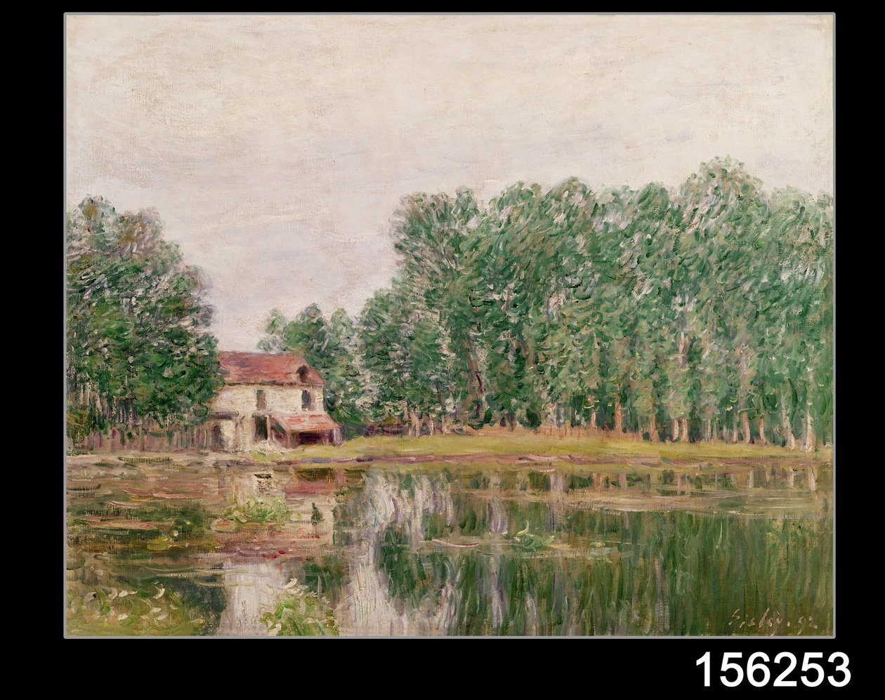 Moret-sur-Loingin kanavan rannat, 1892 tekijältä Alfred Sisley