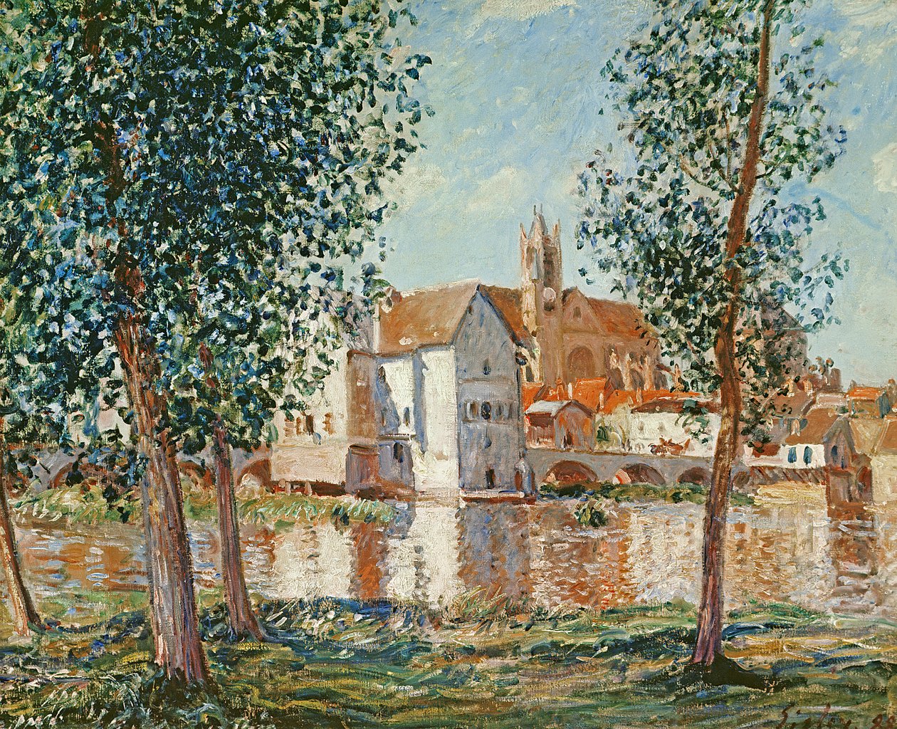 Loing at Moret, syyskuun aamu tekijältä Alfred Sisley