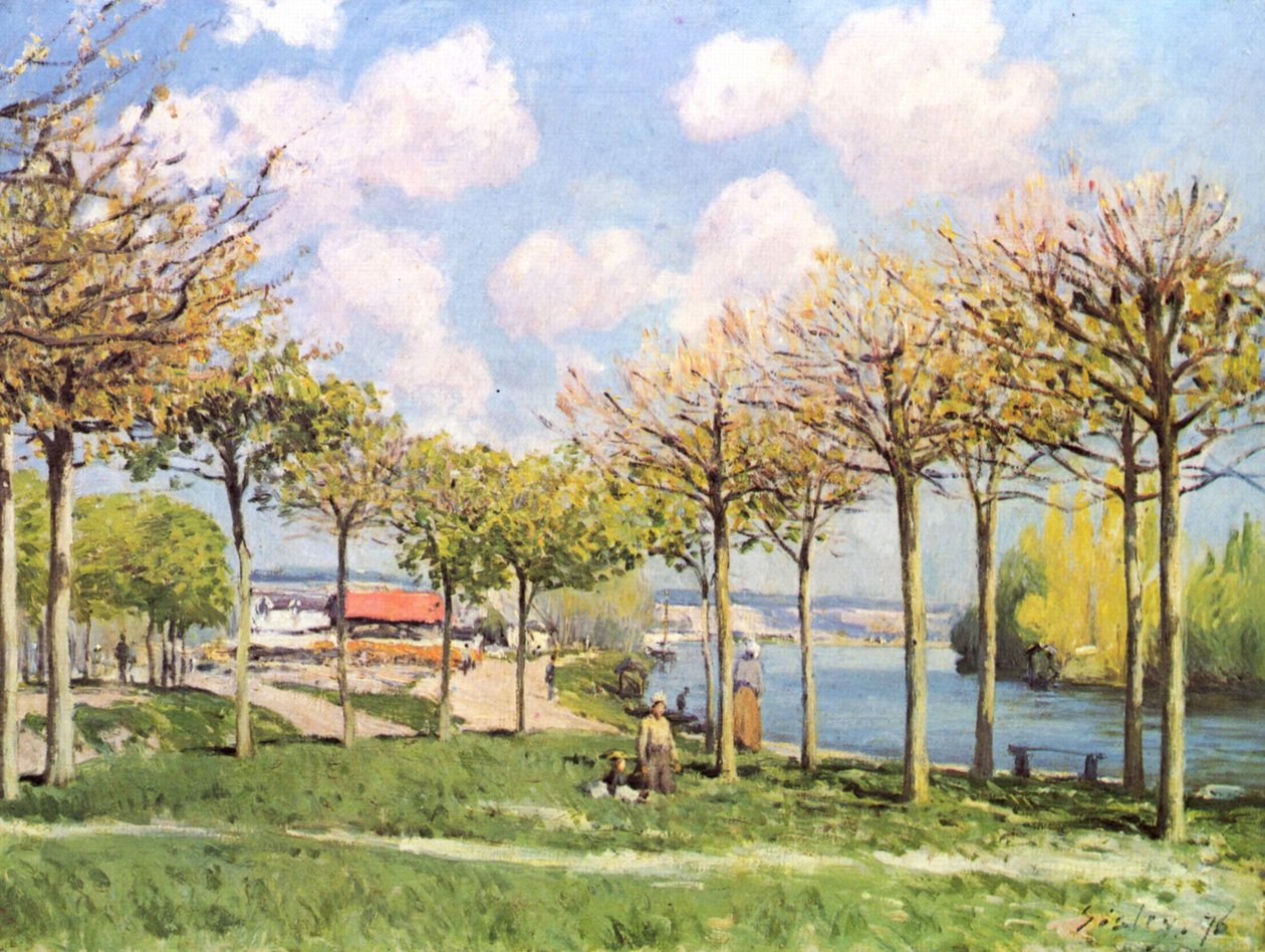 Seine Bougivalissa tekijältä Alfred Sisley