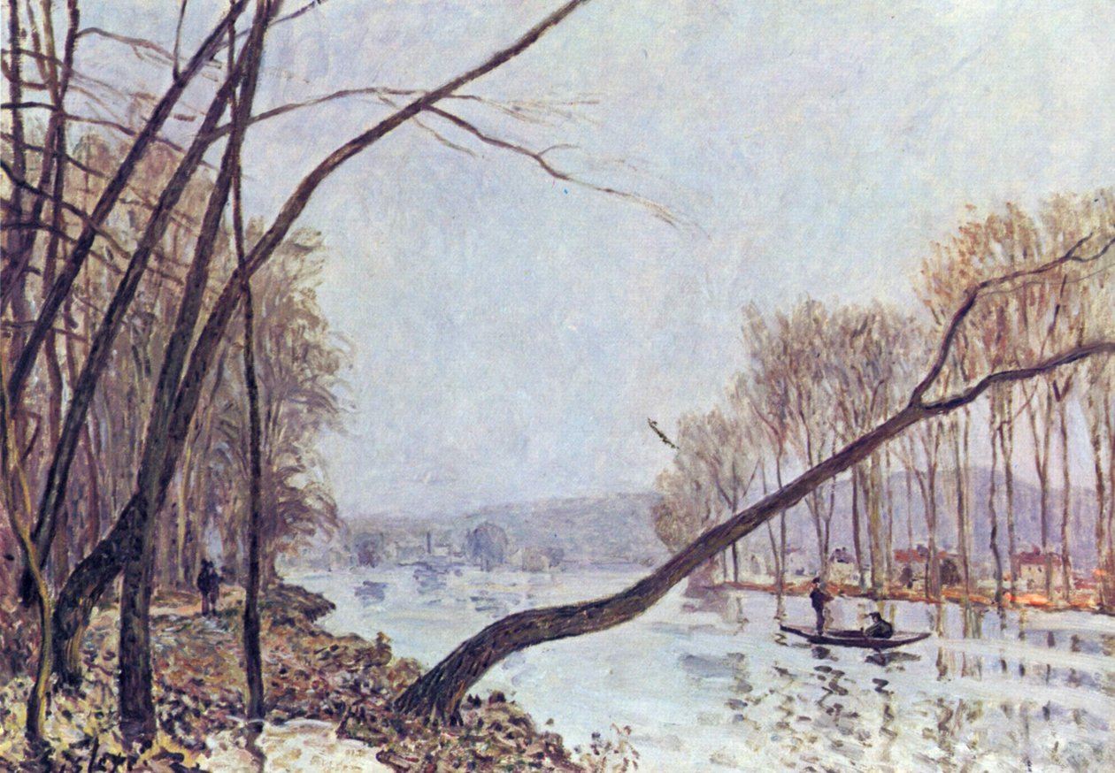 Ufer der Seine im Herbst tekijältä Alfred Sisley