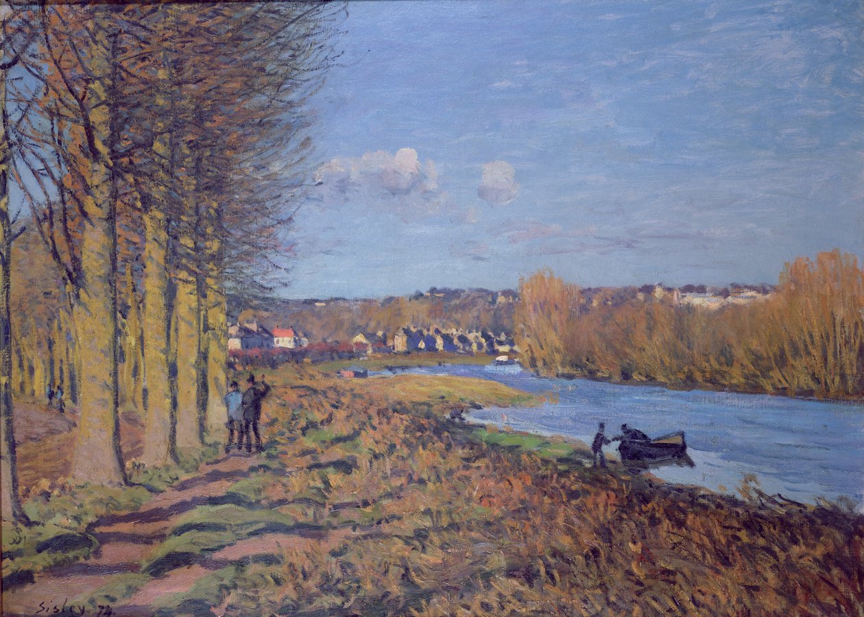 Talviaamu, 1874 tekijältä Alfred Sisley