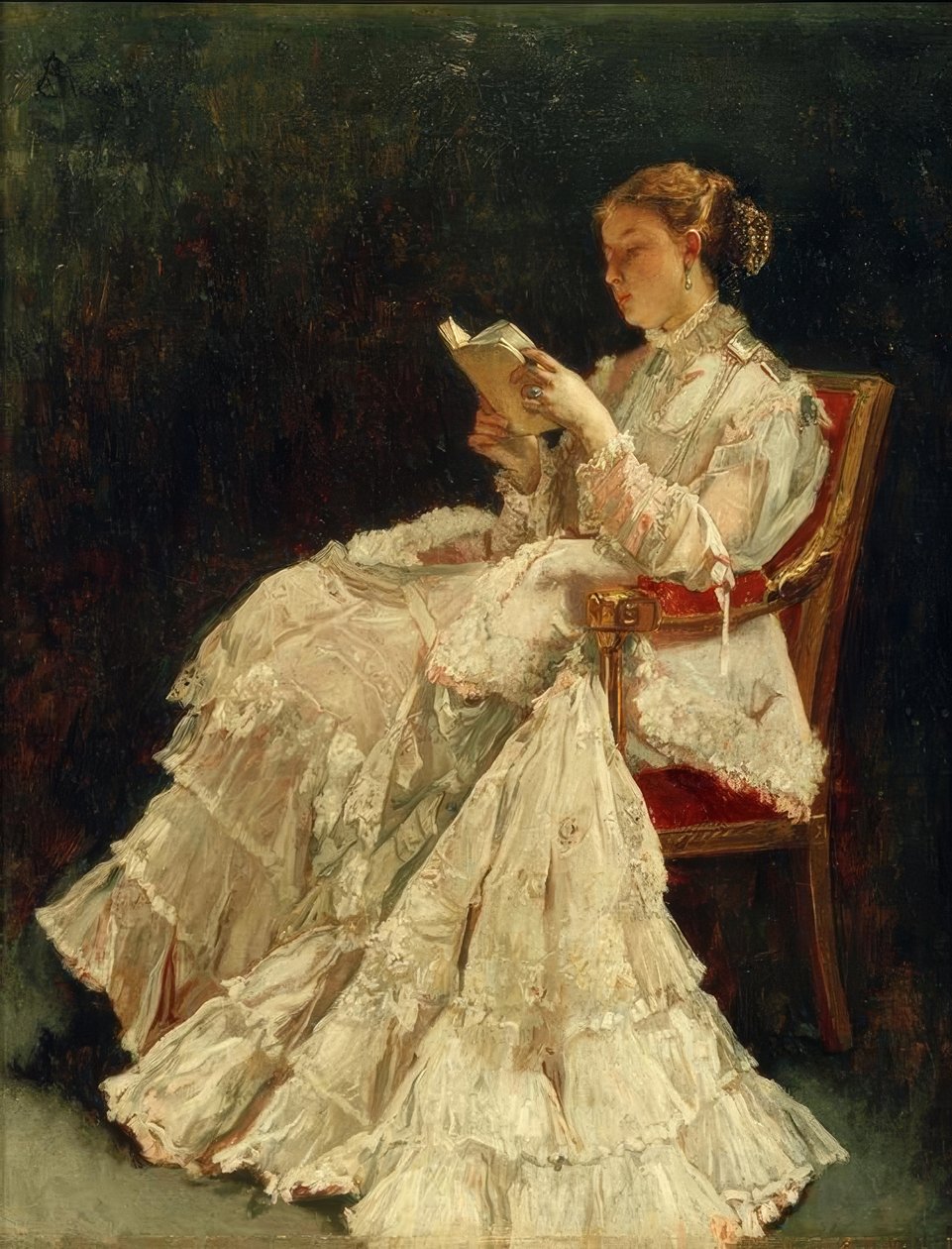 A. Stevens, Die Leserin tekijältä Alfred Emile Stevens