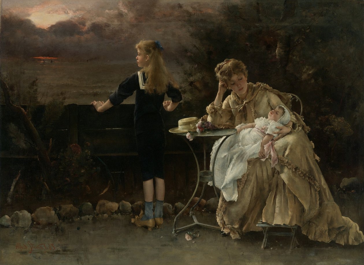 Mère et ses Enfants tekijältä Alfred Emile Stevens
