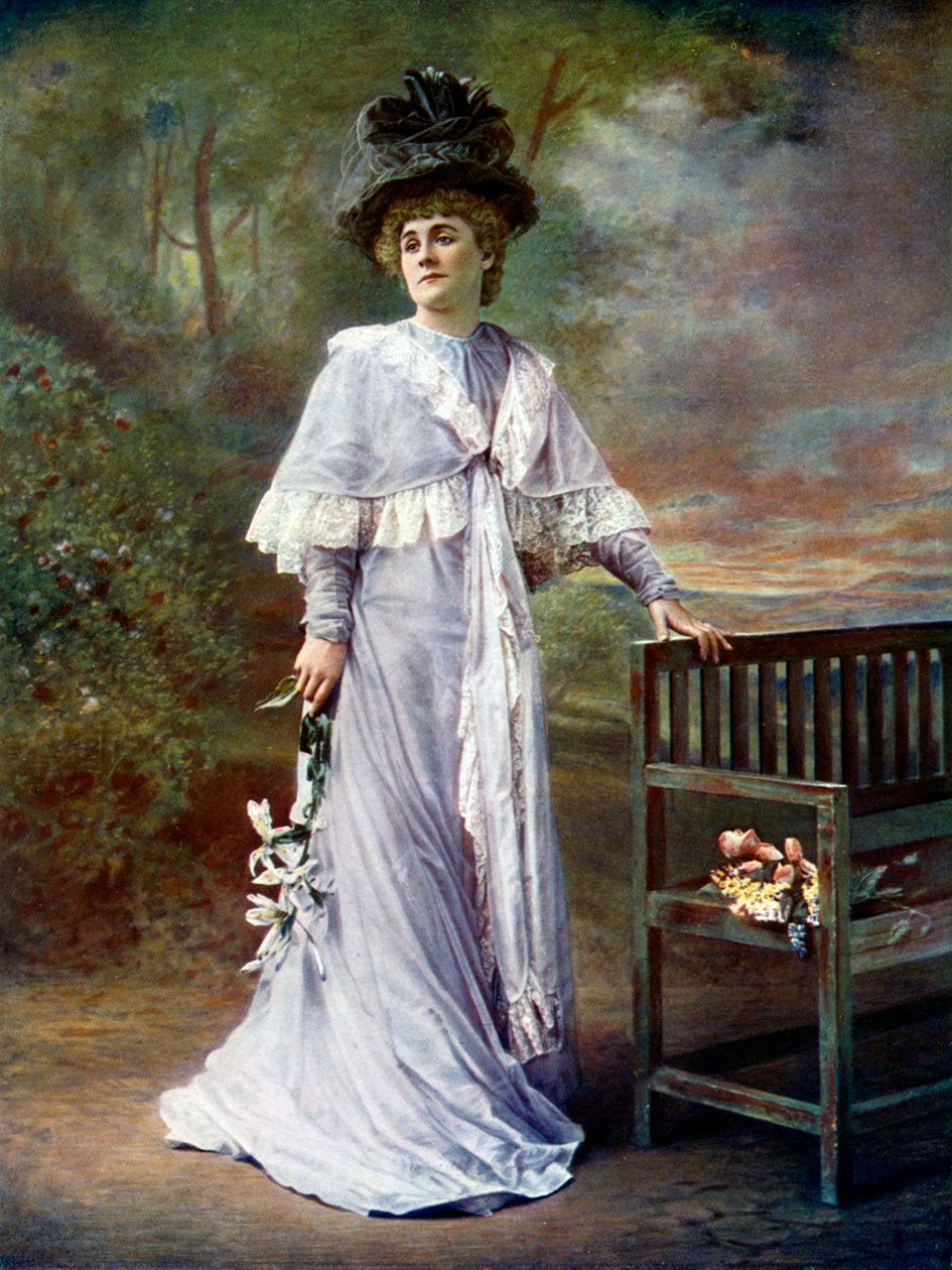 Kate Rorke 1866-1945, englantilainen näyttelijä, 1899-1900. tekijältä Alfred Ellis
