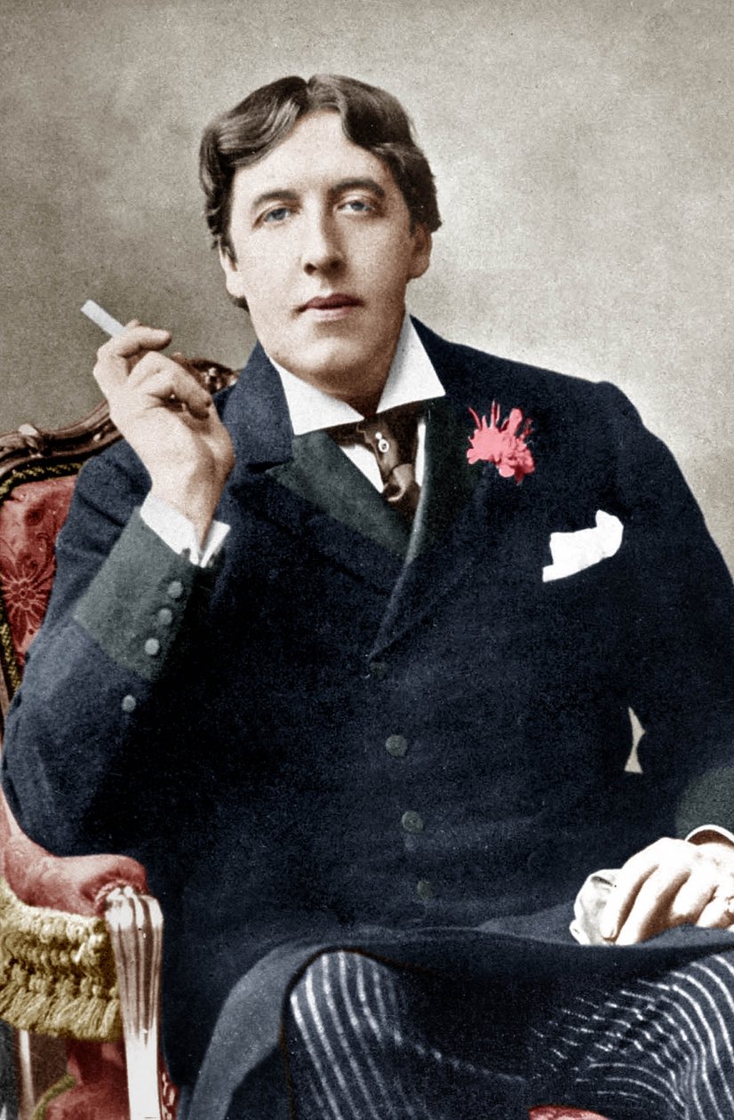 Oscar Wilde, n. 1892 (m/w valokuva) tekijältä Alfred Ellis and Walery