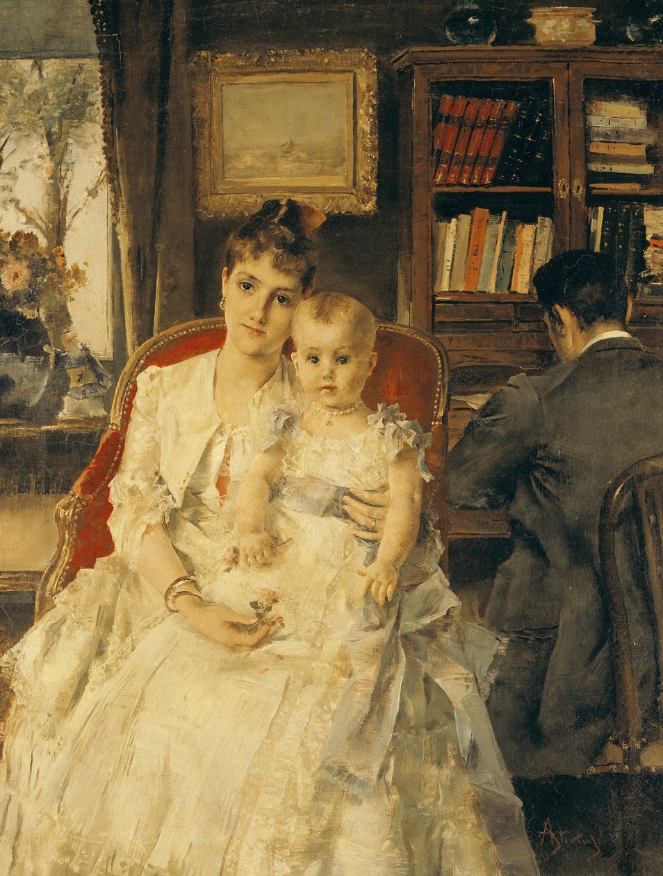 All Happiness (Perhekohtaus) n. 1880 tekijältä Alfred Emile Stevens