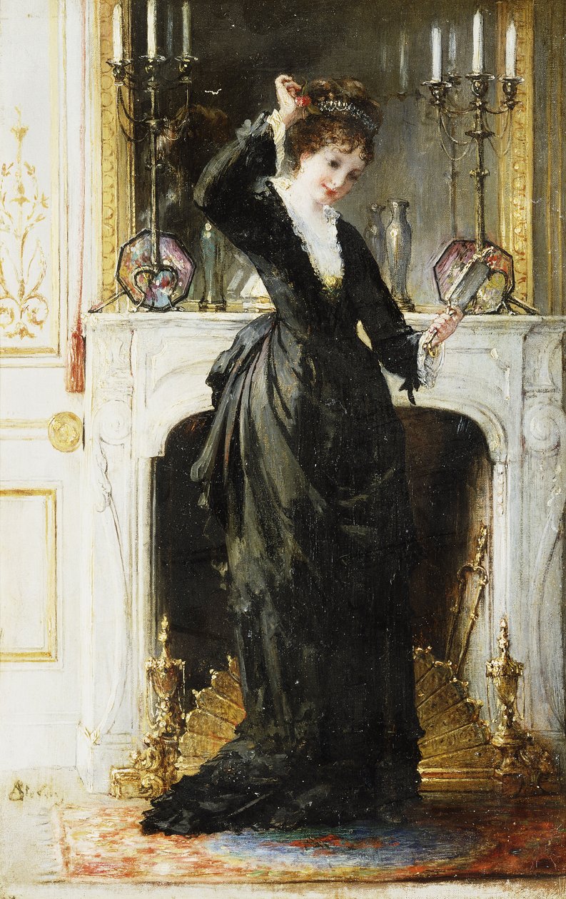 Buduaarissa, tekijältä Alfred Emile Stevens
