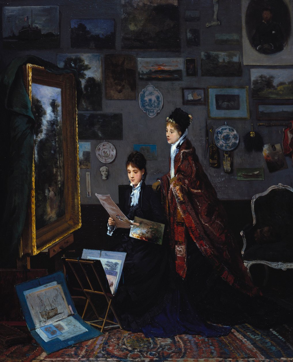 Studiossa tekijältä Alfred Emile Stevens