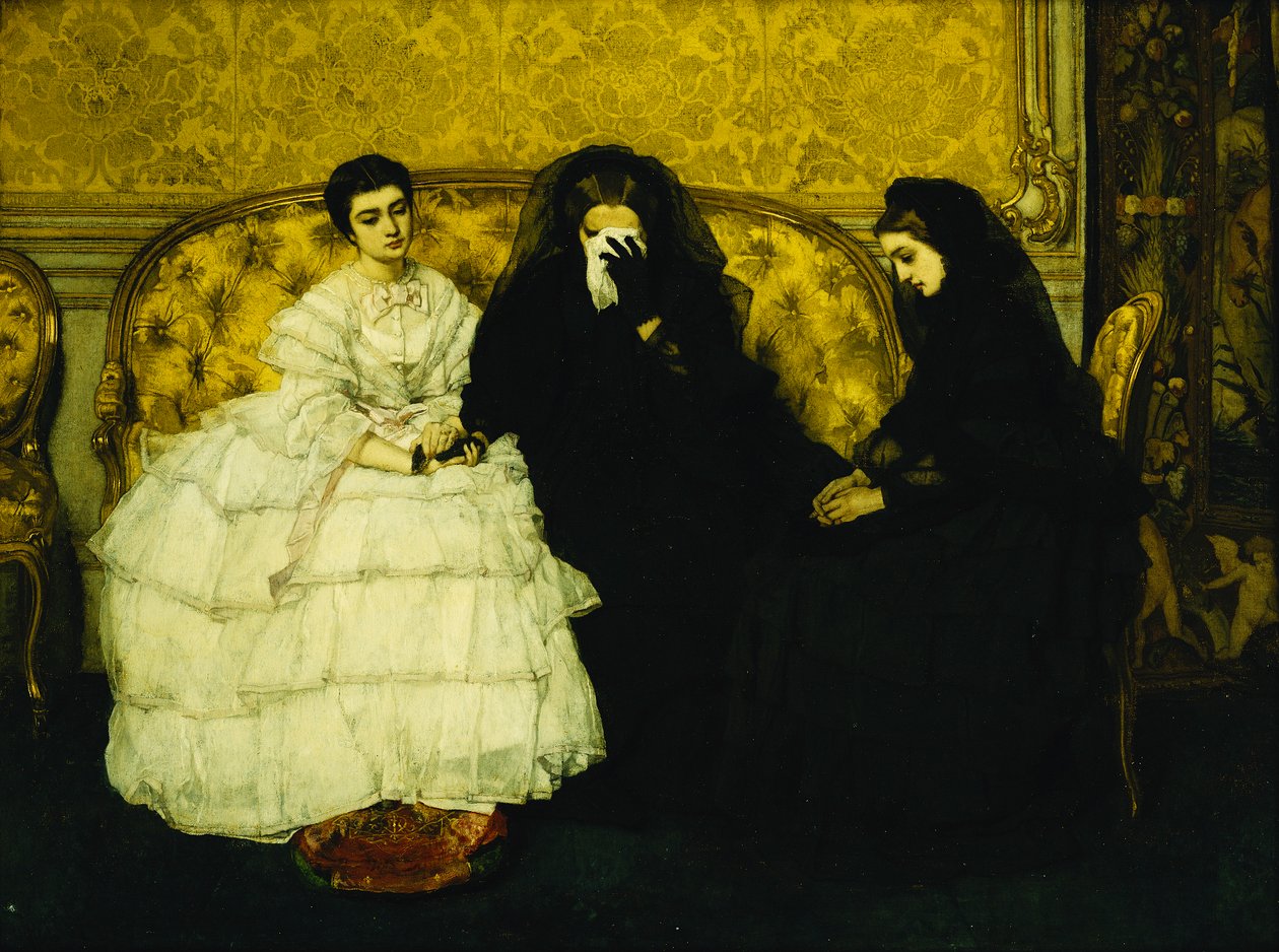 Lohdutus, 1857 tekijältä Alfred Emile Stevens