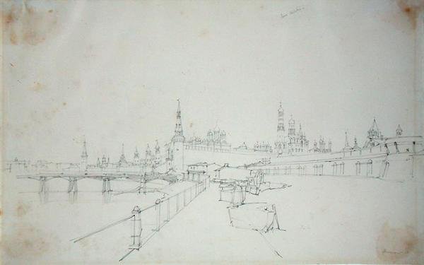 Moskova, 1827 tekijältä Alfred Gomersal Vickers