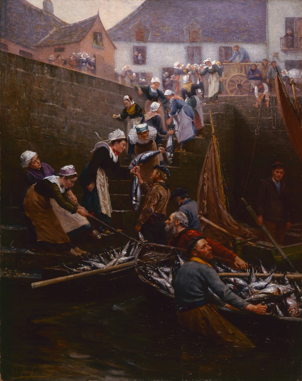 Débarquement du thon à Concarneau tekijältä Alfred Guillou
