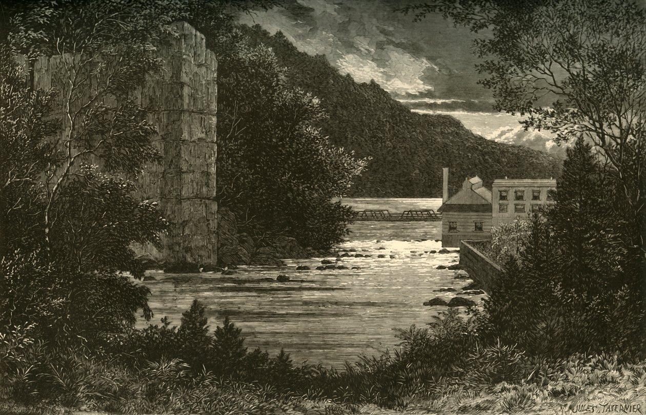 "Passaic Below the Falls", 1874. tekijältä Alfred Harral