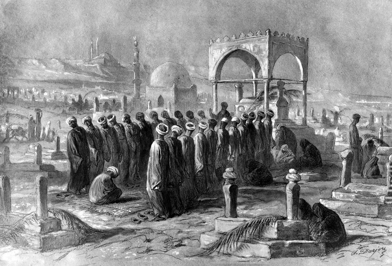 Muslimit, Egypti, 1872 tekijältä Alfred Henri Darjou